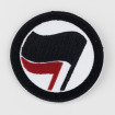 Pedaç brodat Acció Antifeixista bandera negra i roja
