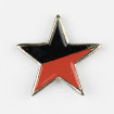 Pin estrella anarquista roja y negra