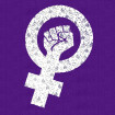 Bossa "tote" lila feminista puny feminisme