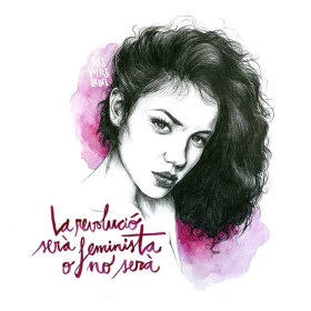 Samarreta blanca Tres Voltes Rebel Revolució Feminista