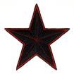 Pedaç brodat estrella negra i roja