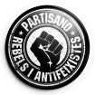 Xapa Partisano Rebels i Antifeixistes puny ø25 mm